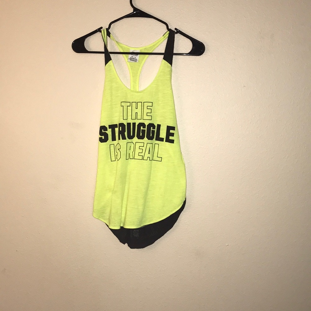 Pink workout shirt